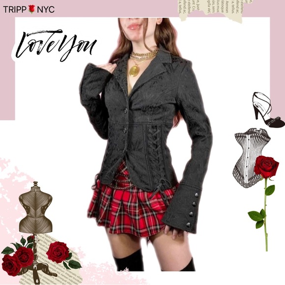 Tripp nyc Jackets & Blazers - Tripp Nyc Lace up Corset Jacket